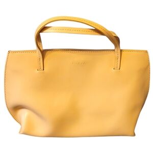 Furla Genuine Leather Camel Top Handle Bag OS